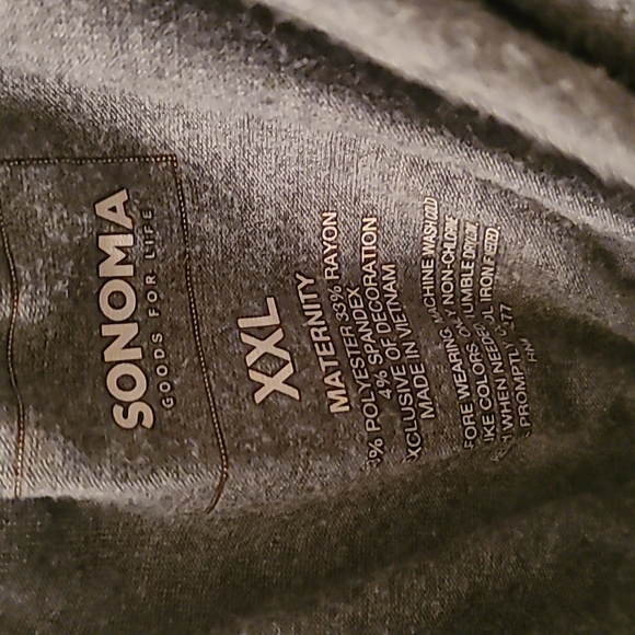 SONOMA BRAND WOMENS GRAY PLUS SIZE MATERNITY SUNDRESS SIZE XXL - Picture 5 of 12